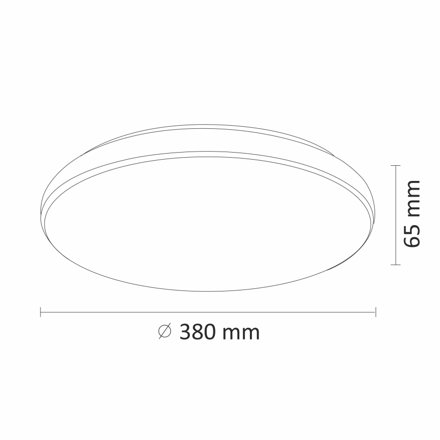 LED lysdæmper loftslampe DESERT LED/24W/230V med fjernbetjening