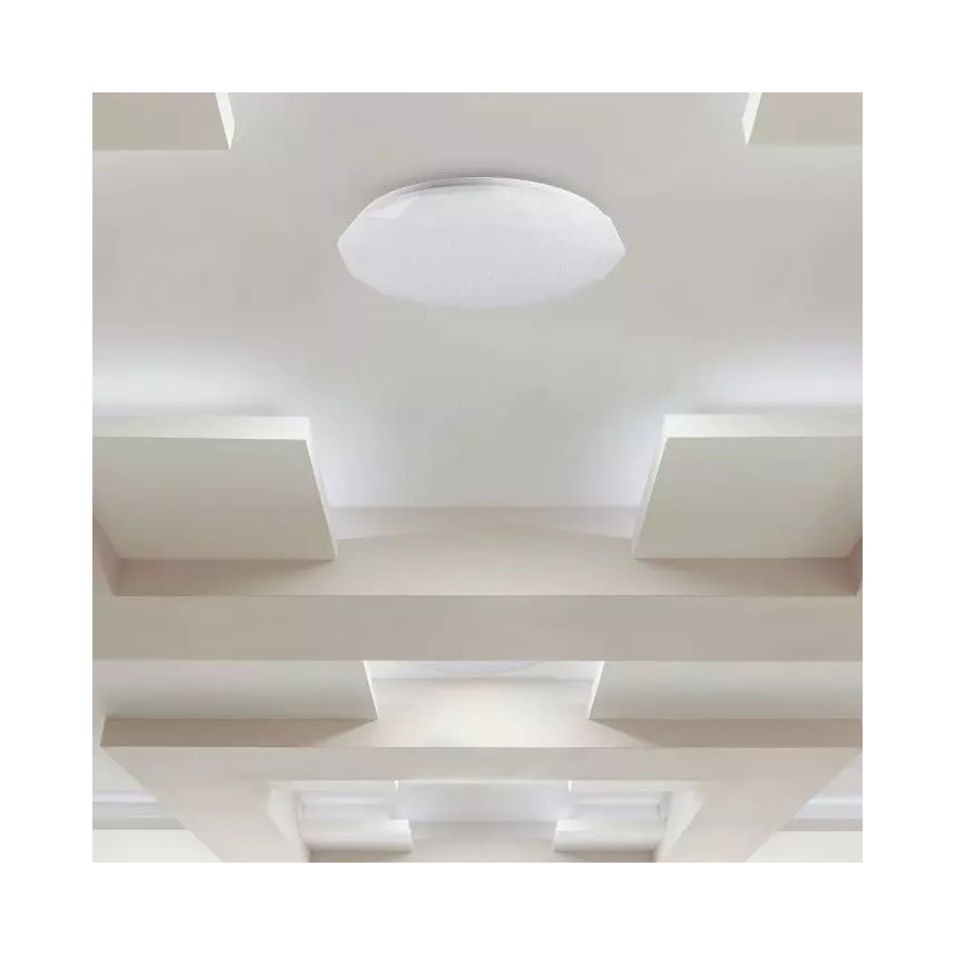 LED lysdæmper loftslampe med fjernbetjening LED/40W/230V diameter 39cm