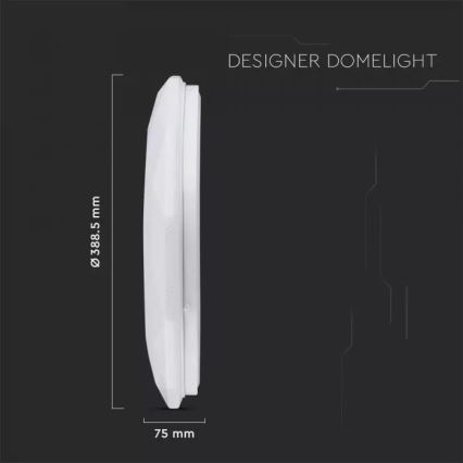 LED lysdæmper loftslampe med fjernbetjening LED/40W/230V diameter 39cm