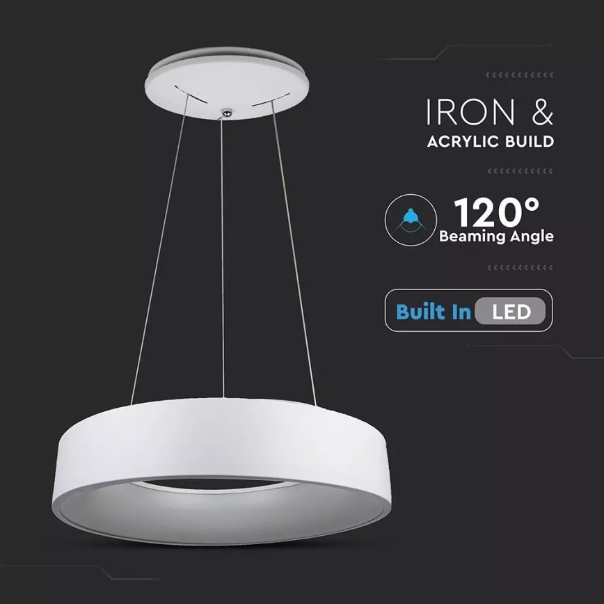 LED lysdæmper lysekrone i en snor 1xLED/20W/230V