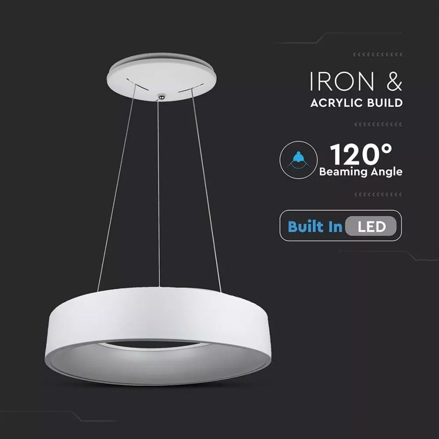 LED lysdæmper lysekrone i en snor 1xLED/30W/230V