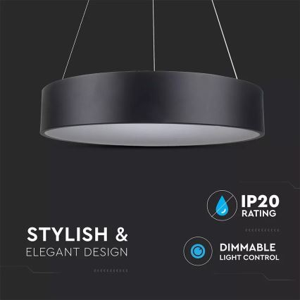 LED lysdæmper lysekrone i en snor 1xLED/30W/230V