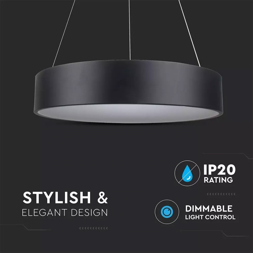 LED lysdæmper lysekrone i en snor 1xLED/30W/230V