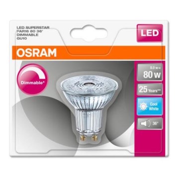 LED lysdæmper pære GU10/8W/230V 4000K - Osram