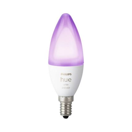 LED lysdæmper pære Philips Hue WHITE AND COLOR AMBIANCE B39 E14/5,3W/230V 2200K - 6500K