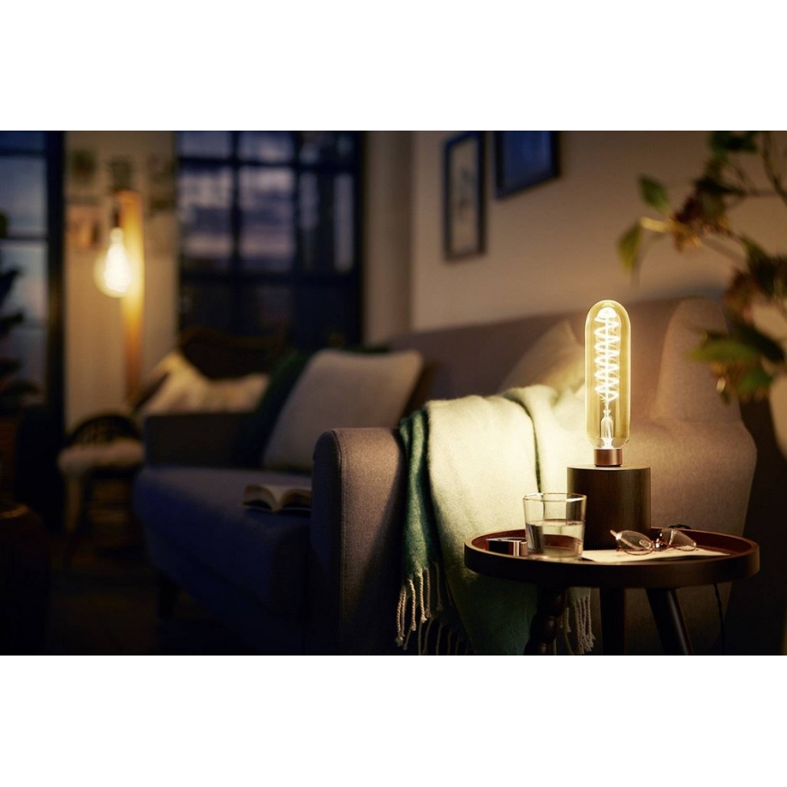 LED lysdæmper pære VINTAGE Philips T65 E27/6,5W/230V 2000K