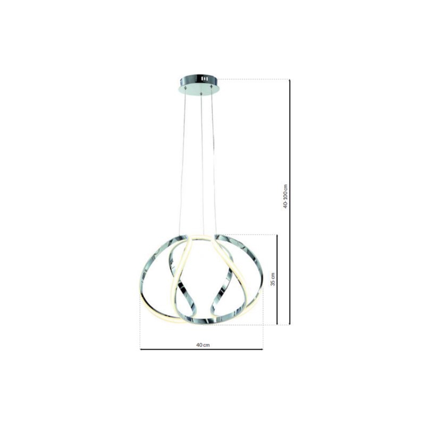 LED lysekrone GLOBE 1xLED/50W/230V