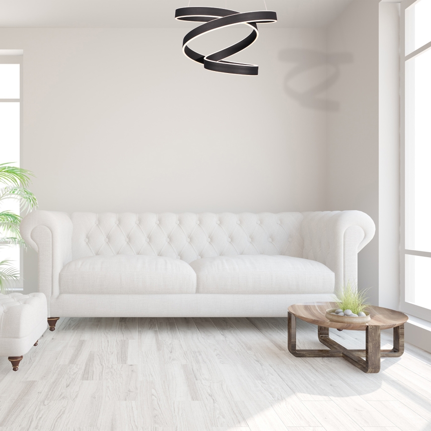 LED lysekrone i en snor ANDROMEDA LED/45W/230V