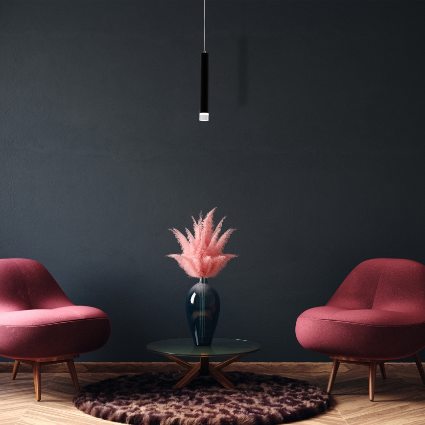 LED lysekrone i en snor CARBON LED/5W/230V