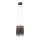 LED lysekrone i en snor CASCATA BLACK LED/18W/230V