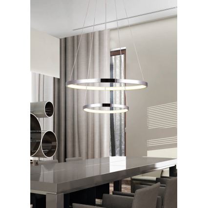 LED lysekrone i en snor LUNE LED/40W/230V