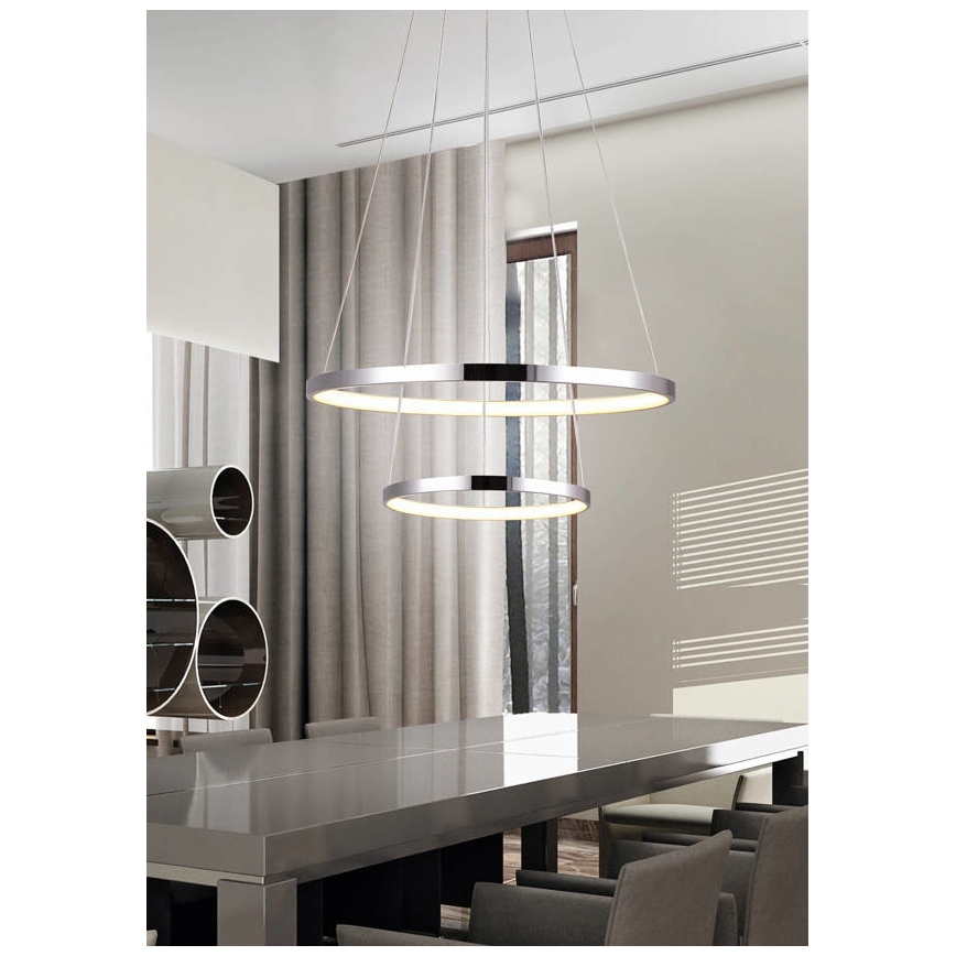 LED lysekrone i en snor LUNE LED/40W/230V