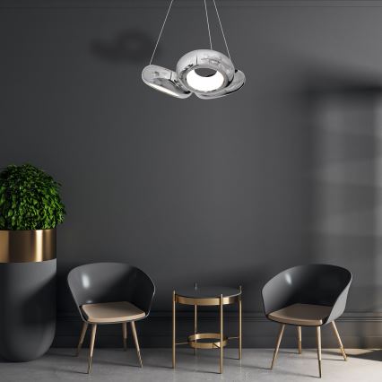 LED lysekrone i en snor MERCURIO 3xLED/12W/230V