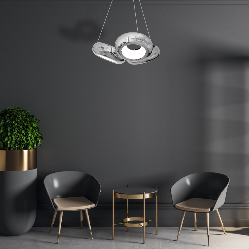 LED lysekrone i en snor MERCURIO 3xLED/12W/230V