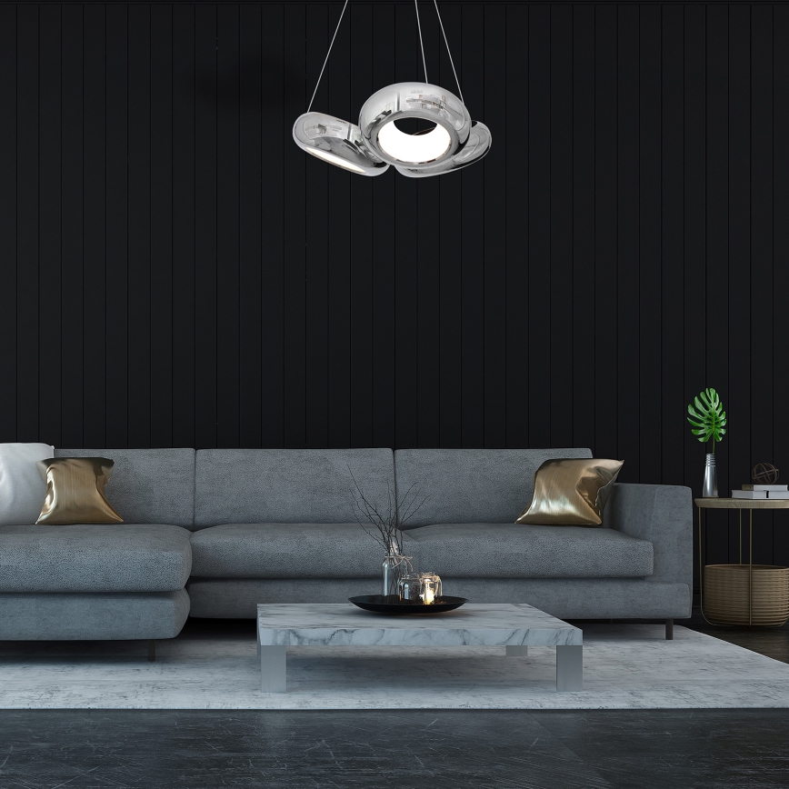 LED lysekrone i en snor MERCURIO 3xLED/12W/230V