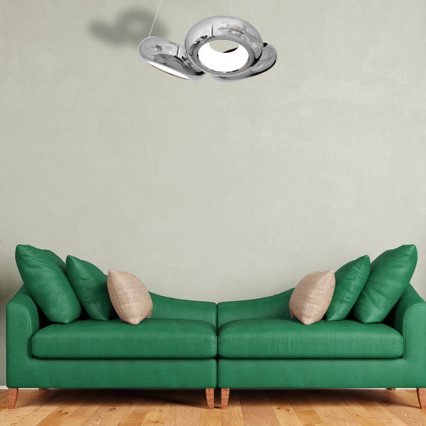 LED lysekrone i en snor MERCURIO 3xLED/12W/230V