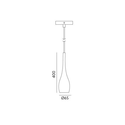 LED lysekrone i en snor TAMPERE LED/7W/230V