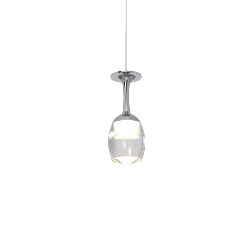 LED Lysekrone i snor COPPA 1xLED/5W/230V