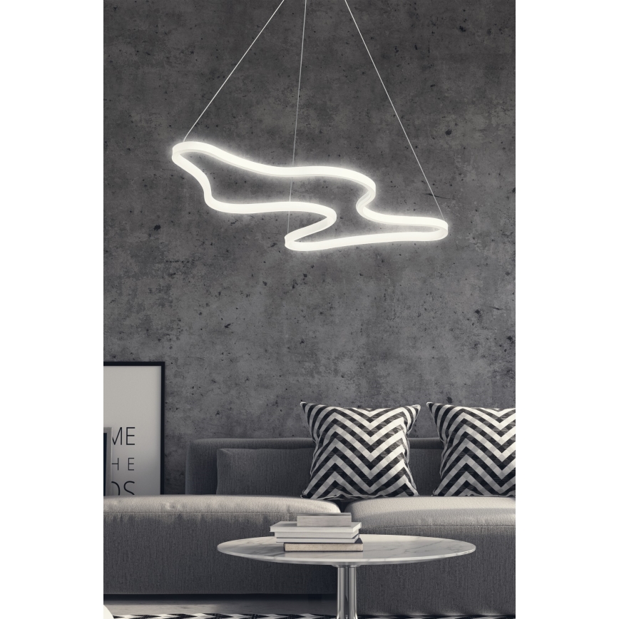 LED-lysekrone med wireophæng ARTISAN LED/36W/230V 6500K hvid