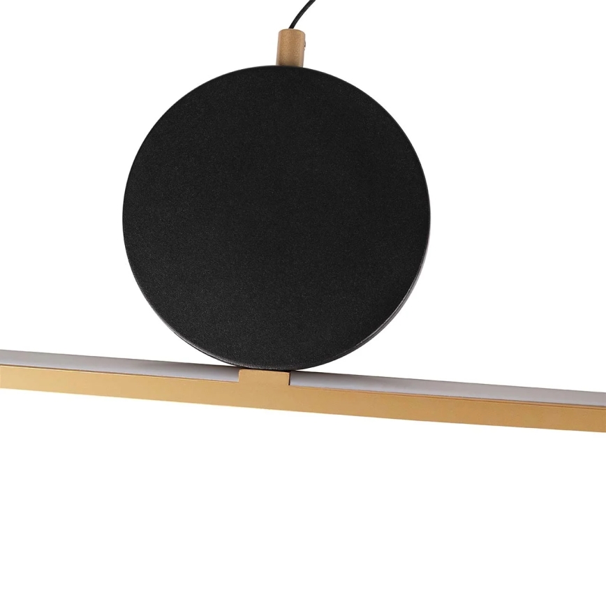 LED-lysekrone med wireophæng FLORENTYNA LED/48W/230V 4000K guld/sort