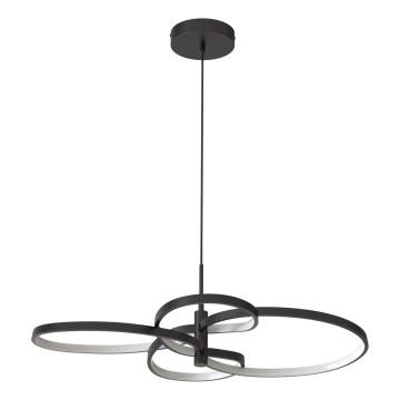 LED-lysekrone med wireophæng RIBBON LED/37W/230V 4000K sort