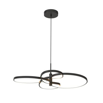 LED-lysekrone med wireophæng RIBBON LED/37W/230V 4000K sort