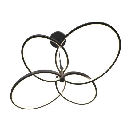 LED-lysekrone med wireophæng RIBBON LED/37W/230V 4000K sort