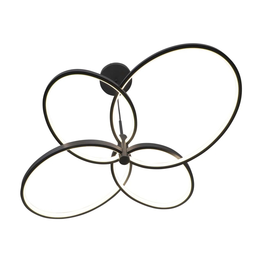 LED-lysekrone med wireophæng RIBBON LED/37W/230V 4000K sort