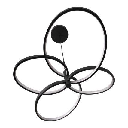 LED-lysekrone med wireophæng RIBBON LED/37W/230V 4000K sort