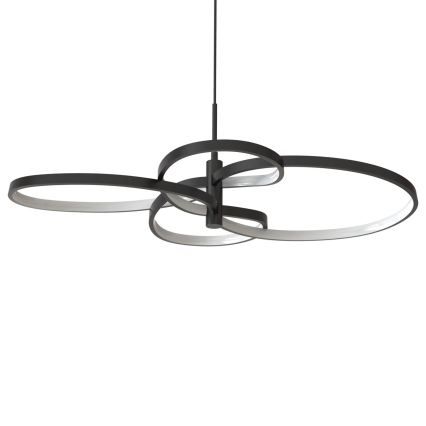 LED-lysekrone med wireophæng RIBBON LED/37W/230V 4000K sort