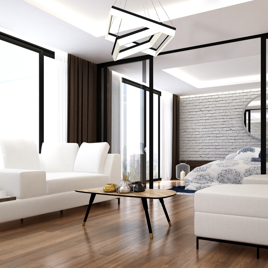 LED lysekrone NERO 2xLED/80W/230V