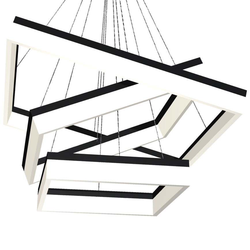 LED lysekrone NERO 3xLED/140W/230V