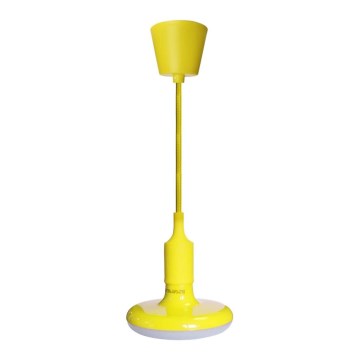 LED lysekrone på kabel 1xE27/15W/230V 6000K gul