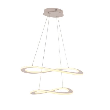 LED-lysekrone på kabel CASHMERE LED/75W/230V Ø 59,5 beige