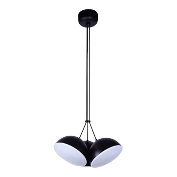 LED lysekrone på kabel CROWD 3xLED/20W/230V sort