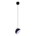 LED lysekrone på kabel CROWD LED/20W/230V sort