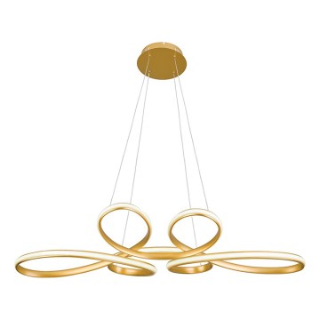 LED-lysekrone på kabel JILL LED/53W/230V guldfarvet