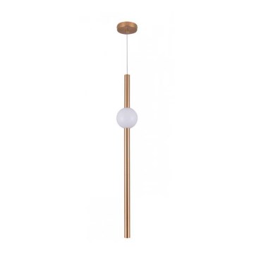 LED lysekrone på kabel LED/12W/230V kobber