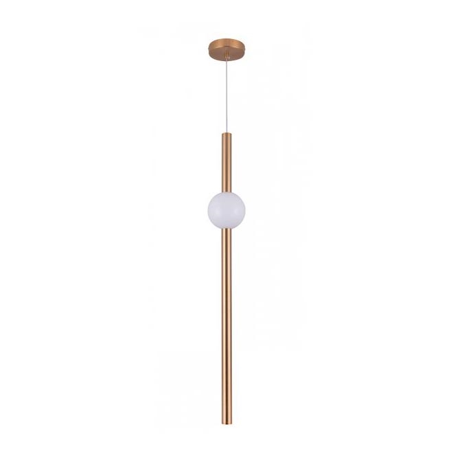 LED lysekrone på kabel LED/12W/230V kobber