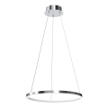 LED lysekrone på kabel ROTONDA LED/27W/230V blank krom