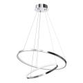 LED lysekrone på kabel ROTONDA LED/51W/230V blank krom