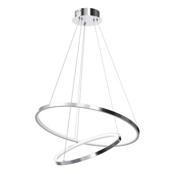 LED lysekrone på kabel ROTONDA LED/51W/230V blank krom