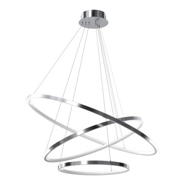 LED lysekrone på kabel ROTONDA LED/93W/230V blank krom