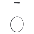 LED lysekrone på kabel SATURNO LED/28W/230V Ø 50 cm IP44 antracit