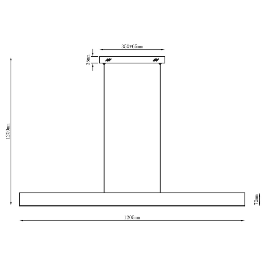 LED lysekrone på wire BERNADETTA LED/20W/230V 4000K hvid