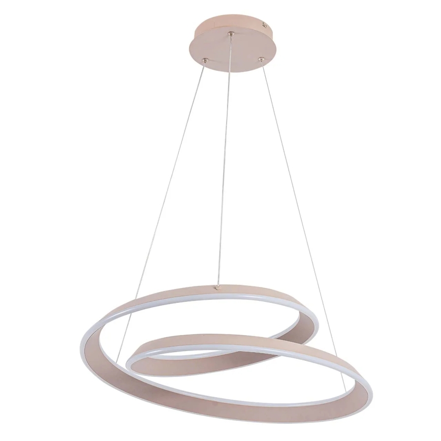 LED-lysekrone på wire CASHMERE LED/75W/230V Ø 60 cm beige