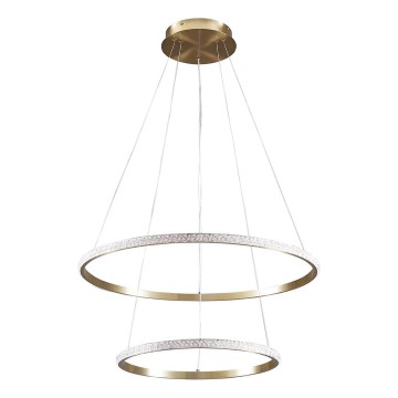 LED-lysekrone på wire DIANA LED/44W/230V 4000K Ø 59 cm guld