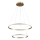 LED-lysekrone på wire DIANA LED/44W/230V 4000K Ø 59 cm guld