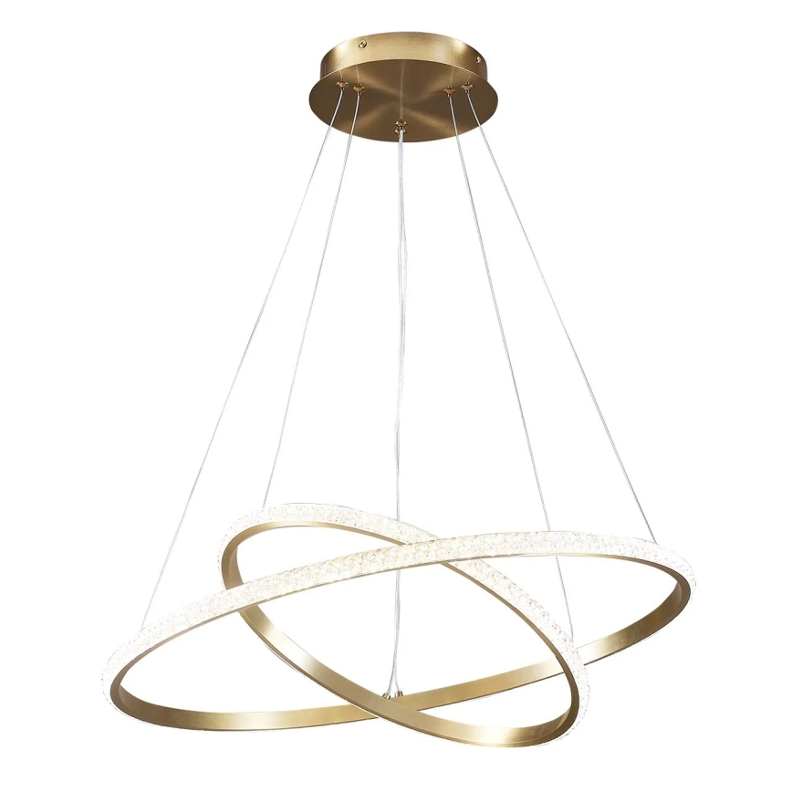 LED-lysekrone på wire DIANA LED/44W/230V 4000K Ø 59 cm guld
