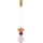 LED-lysekrone på wire FLORES LED/10W/230V guld/orange/brun